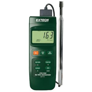 Extech Instruments 407119 - Heavy-Duty Hot Wire CFM Thermo-Anemometer