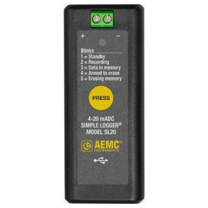 AEMC Instruments 2156.20 - SL20 Single Channel 4-20mA DC Current Data Logger