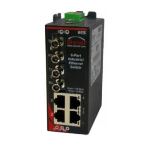 Red Lion SLX-6ES-4SC Multimode Unmanaged Ethernet Switch - 6 Port w/SC Connectors