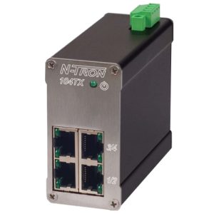 N-Tron 104TX-MDR Unmanaged Ethernet Switch - 4 Port w/Metal DIN-Rail