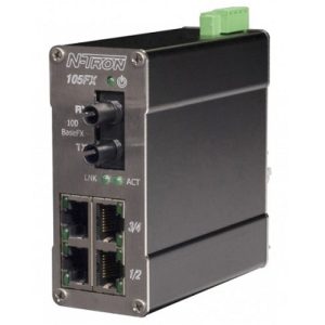 N-Tron 105FXE Series Unmanaged Singlemode Ethernet Switch - 5 Port