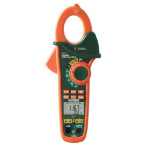 Extech Instruments EX613 Clamp-on Multimeter - 400 AC/DCA, 600 AC/DCV, Freq, Res, Cap, Temp True-RMS + NCV