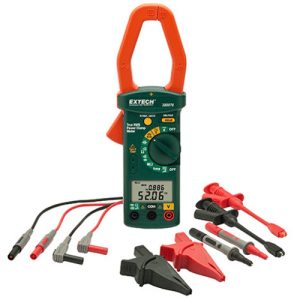 Extech Instruments 380976-K Single-Phase/Three-Phase 1000ACA True-RMS Clamp-on Power Meter