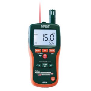 Extech Instruments MO290 Pinless Moisture Psychrometer w/IR Thermometer