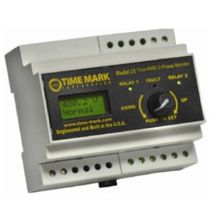 Time Mark Corp. Model 25SG True-RMS 3-Phase Power Monitor w/Display w/Silver & Gold Contacts