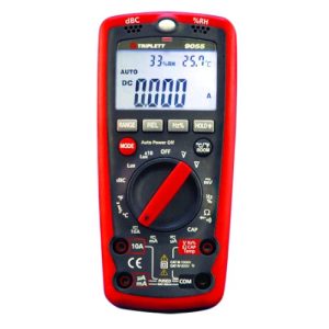 Triplett 9055 Digital Multimeter - 700 ACV, 1000 DCV, 10 AC/DCA Res, Cap, Freq, Cont, Diode & Temp