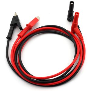 Triplett 79-153 Test Leads with Mini-Banana Jacks & Insulated Screw-On Alligator Clips