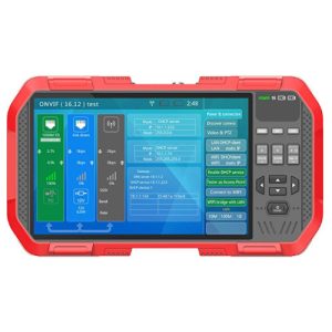 Triplett 8075 CamView IP Pro-X Touchscreen IP Security Camera Tester - NTSC, PAL, HD-CVI 3.0, AHD 3.0, HD-TVI 3.0 with PoE and Built-in DHCP Server