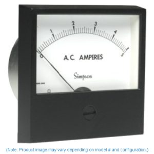 Simpson Electric Century Style Analog Panel Meter - AC Volt Meters