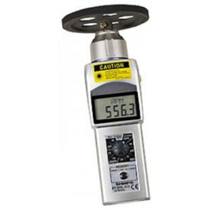 Shimpo Instruments DT-205LR-S12 Handheld Contact/Non-Contact Tachometer w/LCD Display & 12" Wheel