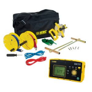 AEMC Instruments 2135.58 - 6424 3-Point Digital Ground Resistance Tester - 50k Ohm, ACA & AC/DCV Measurement & Memory w/150 ft KIT