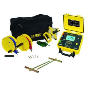 AEMC Instruments 2135.22 - 4630 4-Point Digital Ground Resistance Tester - 2000 Ohm KIT w/150 ft Leads