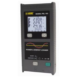 AEMC Instruments 2137.62 - PEL-103 Power & Energy Logger (WITH Display / NO Current Sensors)