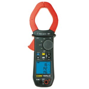 AEMC Instruments 2139.61 - 607 Clamp-on Power Meter - Single & 3-Phase Power, 2000 ACA, 3000 DCA, 1000 AC/DCV w/Power Factor & Harmonics