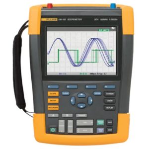 Fluke Electronics FLUKE-190-102/AMS Digital Scopemeter - 100 MHz, 2-Ch w/1.25 GS/s per ch. w/DMM Features & Carrying Case + FlukeView" Software