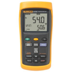 Fluke Electronics FLUKE-54-2B Dual Input Digital Thermometer w/USB Recording -418-3212°F (-250-1767°C)