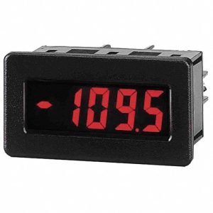 Red Lion Controls CUB4I020 DC Current Meter w/3.5-Digit Red Backlit LCD Display