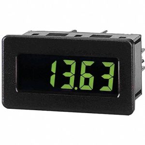 Red Lion Controls CUB4V010 DC Voltage Meter w/3.5-Digit Yellow/Green Backlit LCD Display