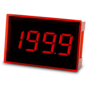 Lascar Electronics SP 100 Digital Panel Meter - DCV Input w/3.5-Digit Low Profile Red LED Display & DCV Power (12-pin)