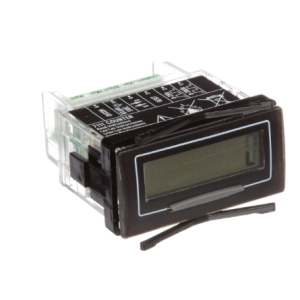 Trumeter 7111 8 digit LCD counter - dry contact input, front panel (disable available) and remote reset, 1/32nd DIN housing, backlight, screw terminals