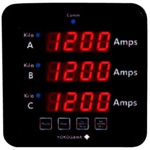 Weschler Instruments 2493 Power Series Plus - 3-in-1 Digital Switchboard Meter - AC WATT / VAR / POWER FACTOR